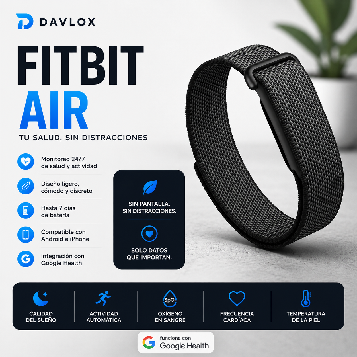 Fitbit Air Obsidiana